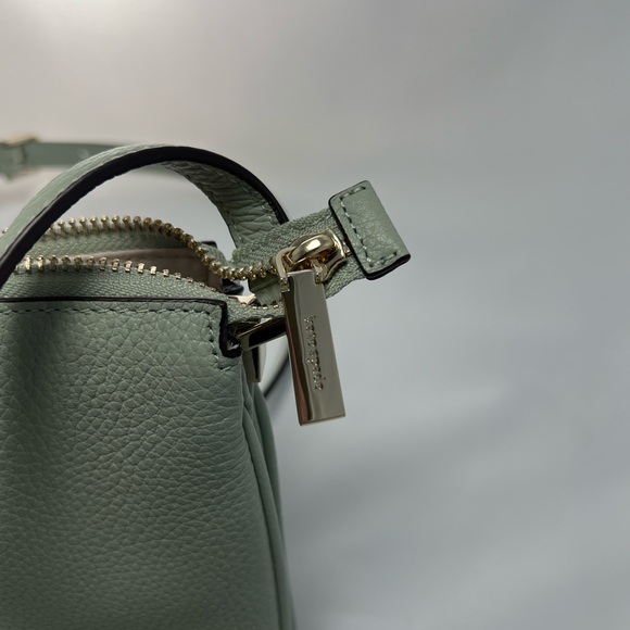 Kate Spade Leila Small Triple Gusset Crossbody Mint Green - Picture 8 of 10